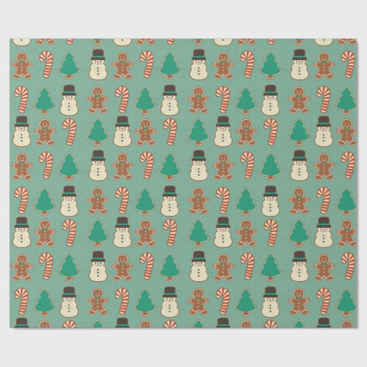 Weihnachts-/Feiertagskeks Geschenkpapier (Flach)