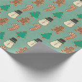 Weihnachts-/Feiertagskeks Geschenkpapier (Ecke)