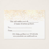 Weihnachts-/Feiertagsvergoldung (Rückseite)