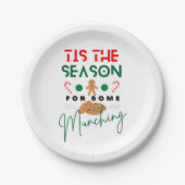 Weihnachts-Feinschmecker ist die Jahreszeit, in de Pappteller (Vorderseite)