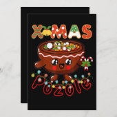 Weihnachts-Feinschmecker Niedlich Pozole Bowl Ugly Save The Date (Vorne/Hinten)