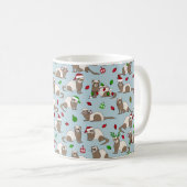 Weihnachts-Ferret-Tasse Kaffeetasse (VorderseiteRechts)