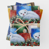 Weihnachts-Ferret-Umschlagpapier von Original Art Geschenkpapier Set (Beispiel)