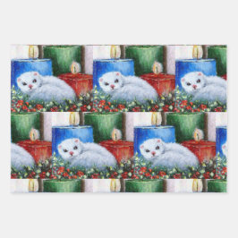 Weihnachts-Ferret-Umschlagpapier von Original Art Geschenkpapier Set