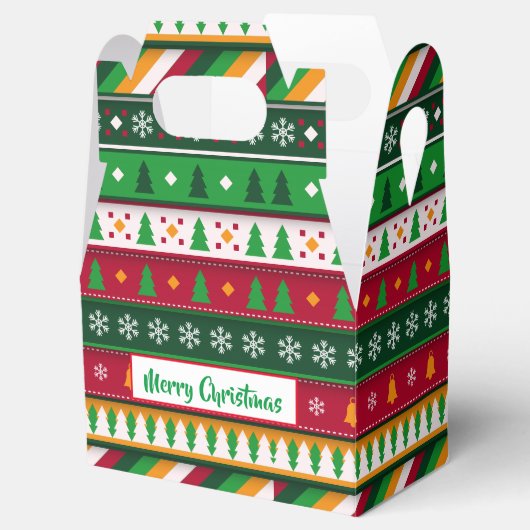 Weihnachts-Fest Geschenkschachtel (Geöffnet)