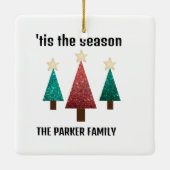 Weihnachts-Festspielplatz Keramikornament (Rückseite)