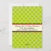 Weihnachts-Feuerplatz - individuelle Weihnachtsfot Feiertagskarte (Rückseite)