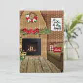 Weihnachts-Feuerplatz ist alles ruhig ist alles is (Stehend Vorderseite)