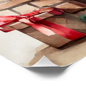 Weihnachts-Feuerplatz mit Dekorationen (Ecke)