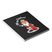 Weihnachts-Feuerwehrmann Weihnachten Winter Notizblock (angewinkelt)