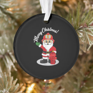 Weihnachts-Feuerwehrmann Weihnachten Winter Ornament