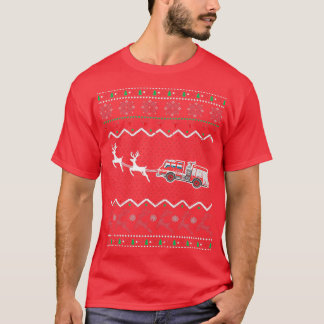 Weihnachts-Feuerwehrmann Xmas Feuerwehrfeuer T-Shirt