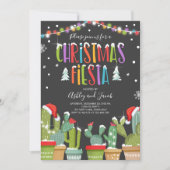 Weihnachts-Fiesta Cactus Holiday Einladung Party (Vorderseite)
