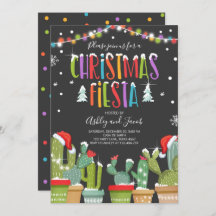 Weihnachts-Fiesta Cactus Holiday Einladung Party