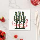 Weihnachts-Fiesta Feliz Navida Party Cocktail Serviette (Beispiel)