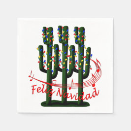 Weihnachts-Fiesta Feliz Navida Party Cocktail Serviette