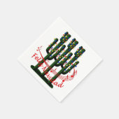 Weihnachts-Fiesta Feliz Navida Party Cocktail Serviette (Ecke)