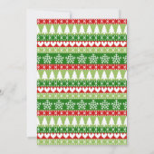 Weihnachts-Fiesta Llama-Feier Einladung (Rückseite)