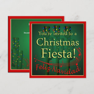 Weihnachts-Fiesta-Party Einladung