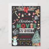 Weihnachts-Filmabend-Feier Einladung (Vorderseite)