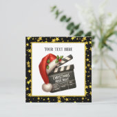 Weihnachts-Filmabend-Party Einladung (Stehend Vorderseite)