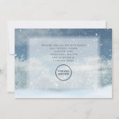 Weihnachts-Firmenlogo für Winterwald Feiertagskarte (Rückseite)