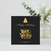 Weihnachts-Firmenlogo Holiday Gold (Stehend Vorderseite)