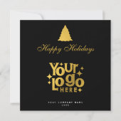 Weihnachts-Firmenlogo Holiday Gold (Vorderseite)
