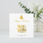 Weihnachts-Firmenlogo Holiday Gold (Stehend Vorderseite)
