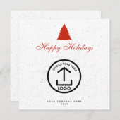 Weihnachts-Firmenlogo-Weihnachtskarte (Vorne/Hinten)