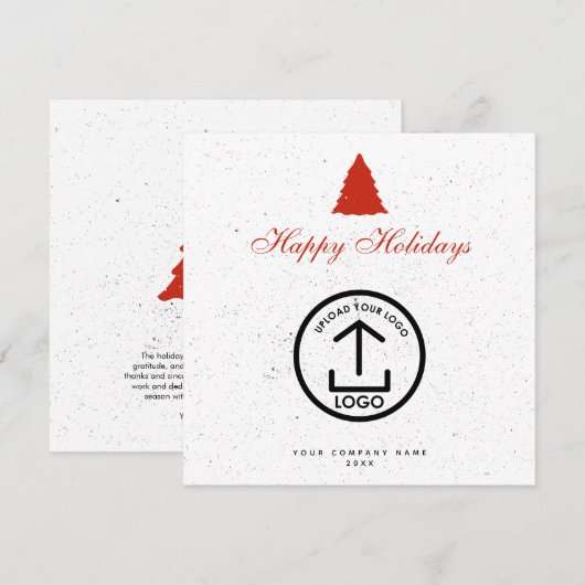 Weihnachts-Firmenlogo-Weihnachtskarte (Vorne/Hinten)