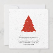 Weihnachts-Firmenlogo-Weihnachtskarte (Rückseite)