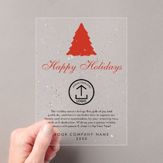 Weihnachts-Firmenlogo-Weihnachtskarte Acryleinladungen (Insitu (Handheld))
