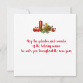 Weihnachts-Flachbildschirm Karte (Rückseite)