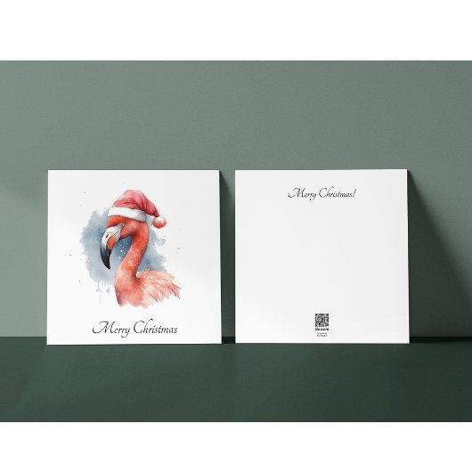 Weihnachts-Flamingo anpassbar Feiertagskarte