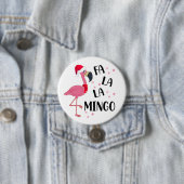 Weihnachts-Flamingo-Button Button (Beispiel)