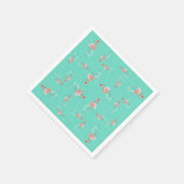 Weihnachts-Flamingo-Drehung Serviette (Ecke)