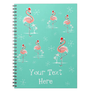 Weihnachts-Flamingo-Gruppe Notizblock