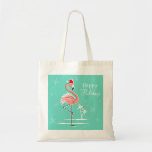 Weihnachts Flamingo Happy Holidays Tasche