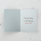 Weihnachts Flamingo Ice Skaten Karte (Innenseite)