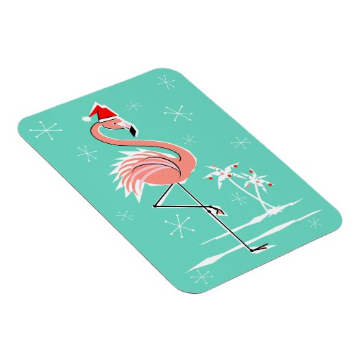 Weihnachts-Flamingo-Magnet flexibel Magnet (Rechte Seite)