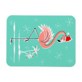 Weihnachts-Flamingo-Magnet flexibel Magnet (Horizontal)