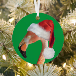 Weihnachts-Flamingo-Ornament Ornament Aus Metall