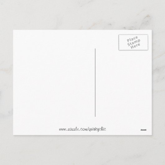 Weihnachts-Flamingo-Postkarte Feiertagspostkarte (Rückseite)