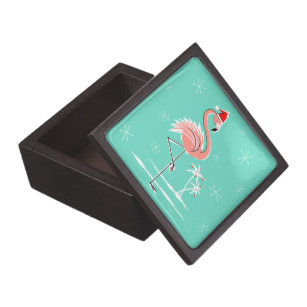 Weihnachts-Flamingo-Premium-Geschenkboxen Schachtel