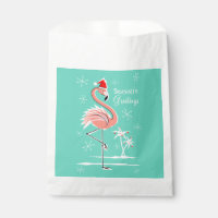 Weihnachts-Flamingo-Saison Grüße-Tasche