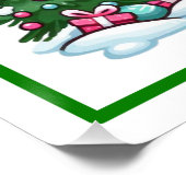 Weihnachts-Flamingo-Sublimierung Clipart-27301 Poster (Ecke)