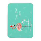 Weihnachts-Flamingo-Text-Magnet flexibel Magnet (Vertikal)