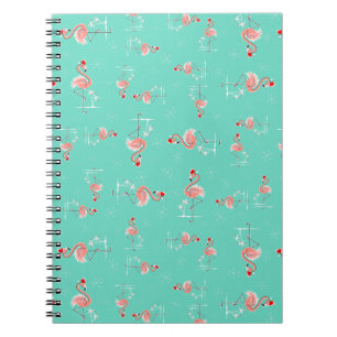 Weihnachts-Flamingo-Twist-Notizbuch Notizblock