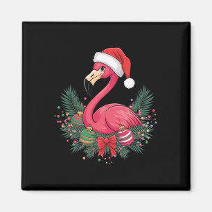 Weihnachts Flamingo Winter Magnet